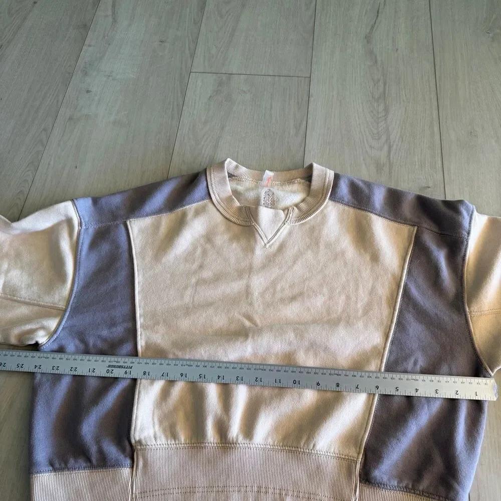 Free People Women's Intercept Colorblock Pullover size xs